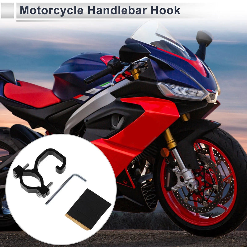 Arc Aluminum Alloy Motorcycle Hanging Hook Hexagon Wrench Gasket Black