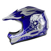Kids Motocross Dirt Bike Skull DOT US Youth ATV Helmet Goggles Gloves
