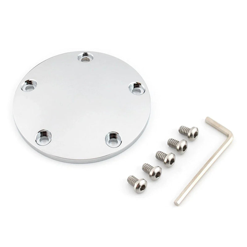 Harley Softail 5 Hole Domed Point Timing Ignition Timer Cover Chrome (2000-2023)