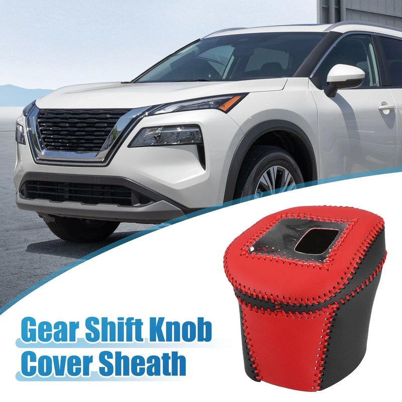 Nissan Rogue 2021-2023 Black Red Gear Shift Knob Cover