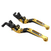 Suzuki GSXR600 GSXR750 GSXR1000 Gold Extendable Brake Clutch Levers (06-10)