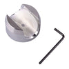 Motorcycle Chrome White 7/8" Handlebar Temp Dial Clock Thermometer