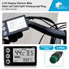 Electric Bike S866 24V / 36V / 48V Waterproof Plug LCD Display