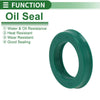MakeModel Oil Seal / 25x38x7mm / Rotary Shaft Seal TPU Green 5 Pcs