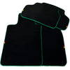 BMW X5M E70 SUV with Green Trim AutoWin Black Floor Mats (2009-2013)
