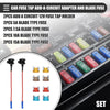 Circuit Low Profile Mini Fuse Tap w/  5A 7.5A 10A 15A APS Fuses