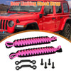 Jeep Wrangler JK JL (2018-2023) Black Pink Car Door Limiting Straps