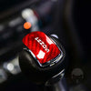 Red Carbon Fiber Gear Shift Level Knob Head Cover Trim Fits Mustang 2015-2018