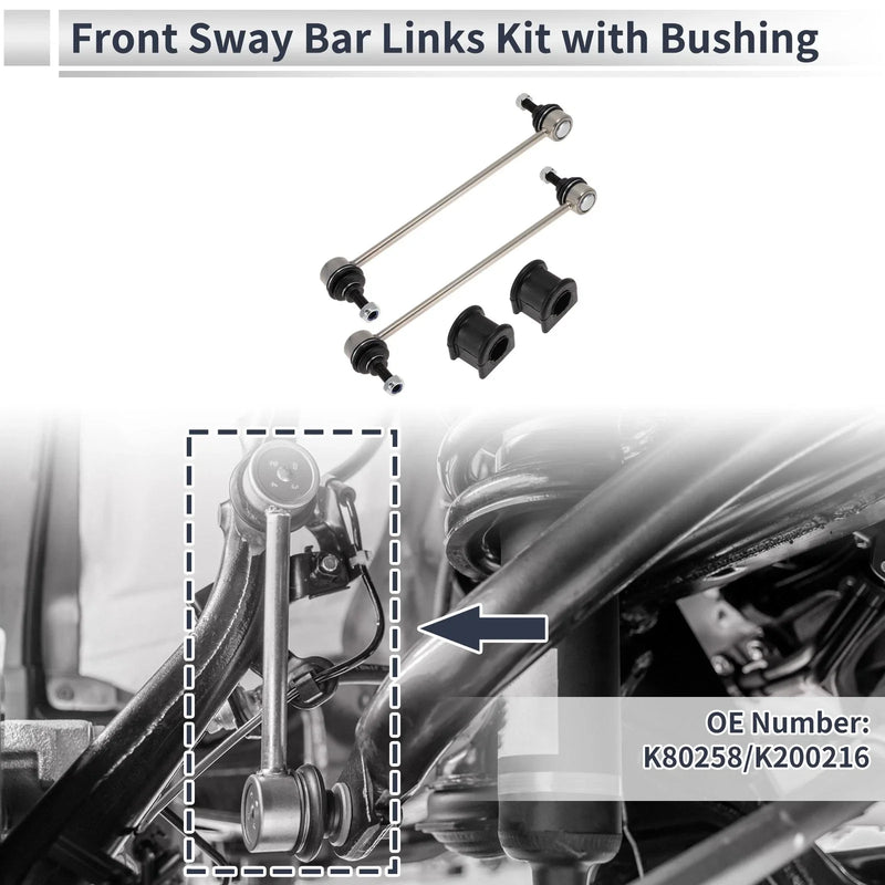 Jeep Patriot Front Stabilizer Bar Links with 2 Pcs Bushing
