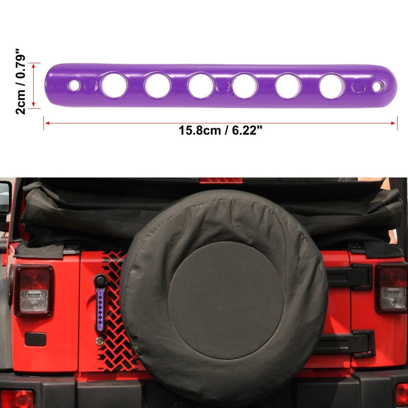 Jeep Wrangler 4 Door (2007-2018) Purple 5 x Door Handle Insert Strip Covers