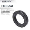 Vehicle Oil Seal 45x72x12mm 5 Pcs NBR Black