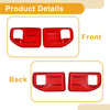 Jeep Wrangler JK (2011-2017) Red Interior Door Handle Bowl Cover Trim