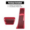 BMW X3 X4 X5 X6 X7 Red Brake Gas Accelerator Pedal Covers (2004-2023)