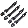 Exterior Door Handle Black Set 4 L+R Fits Toyota Vios Yaris 4D Sedan 2003-12 D06