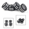 Harley Sportster 883 XL 4 x Black Head Bolt Covers (1986-2017)
