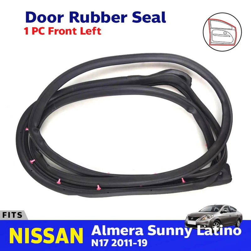 Door Rubber Seal Front LH Fits Nissan Almera Sunny Latino N17 4D Sedan 2011-19