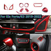 Kia Forte / K3 9 x Red ABS Interior Cover Trim Decor (2019–2022)