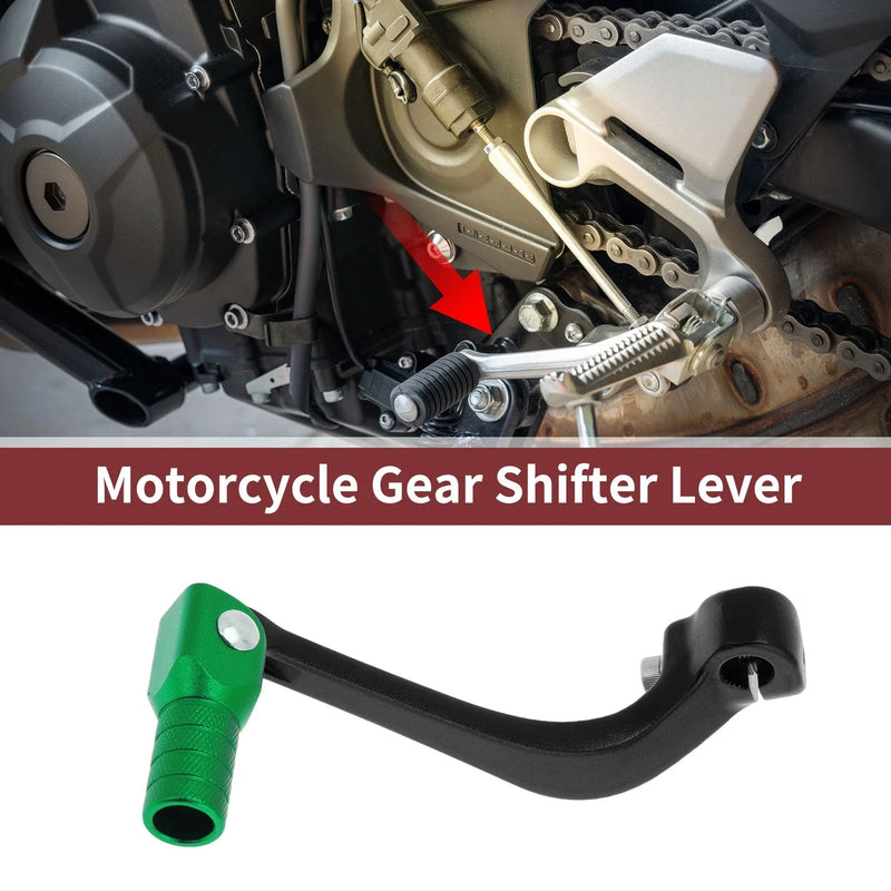 Honda CRF110F (2013-2018) Black Green Folding Motorcycle Gear Shifter Lever