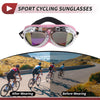 1 Pc Motorcycle Riding Goggles Colorful Lens Pink Silver Tone Frame PC PU