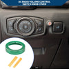 Ford Mustang (2015-2020) - Green 1 x Headlight Switch Knob Cover Ring