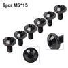 Bike Motor 6 x Universal Titanium M5x15mm Torx Head Bolts