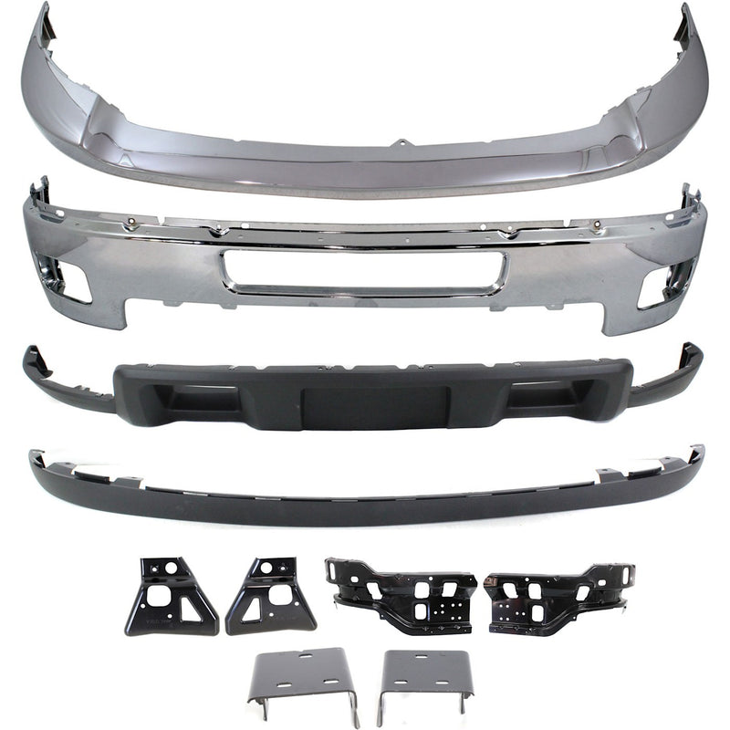 Bumper Kit For 2011-14 Silverado 2500 HD Chrome With