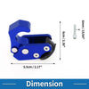 Motorcycle Helmet Hanger Aluminum Alloy Blue Handlebar Hook