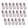 Car 20 x LED Dash Gauge Bulbs White BA9S-5SMD-5050 (Various Years)