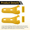 Jeep Wrangler JL JLU (2018-2024) Plastic Yellow Hood Hinge Covers