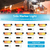 Truck Trailer Caravan 10x Amber/Red Clearance Lights