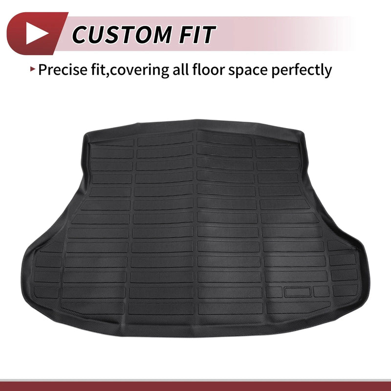 Honda Civic (2012-2015) Black TPE Cargo Liner Rear Trunk Mat