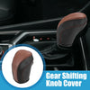 Toyota Camry Gear Shifting Knob Cover Black Brown Stitches (2018–2023)