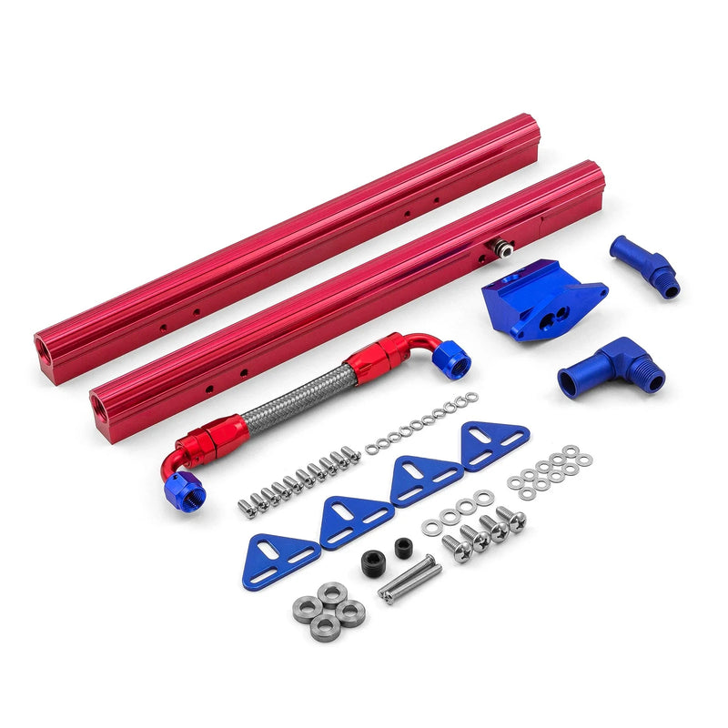 Ford 302 351 5.0L 5.7L Billet Aluminum Fuel Injector Rail Kit