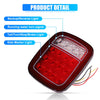 Jeep Wrangler Red LED Bar Tail Lights (2018-2023)