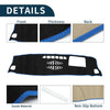 Mercedes-Benz GLB X247 Class (2020-2022) Black Blue Dashboard Cover Mat