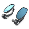 Handlebar Black Aluminum 7/8" Motorcycle Rear View Side Mirrors