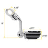 Harley Touring Softail Sportster 1 1/4" Long Angled Mount Highway Foot Pegs