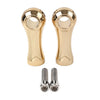 Harley Dyna Softail Road King Tall Gold Handlebar Riser Clamps