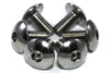 Moto carenado 6x Tornillos m6 x 12mm Pan Botón Allen