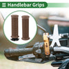 Grips / 7/8" 22mm / Motorcycle Hand Grips Cover Kit Brown Thread Pattern