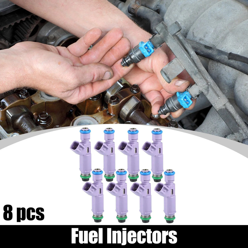 Ford F-150 (2009-2010) Metal Purple 8 Pcs Fuel Injectors