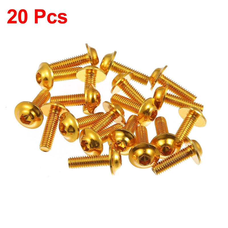 Motorbike Sportbike Fairing Bolt Screw 20pcs 6mm x 20mm