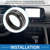 Hyundai Elantra (2021-2024) 2 x Black AC Climate Heater Switch Knob Cover Ring