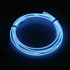 Car Interior Decor 5M LED EL Wire White Cold Light Neon Strip