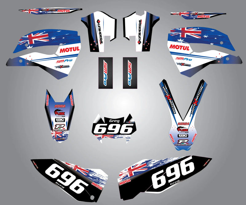 Husaberg TE 2-Stroke Custom Graphic Kit - AUSSIE PRIDE (2011-2012)