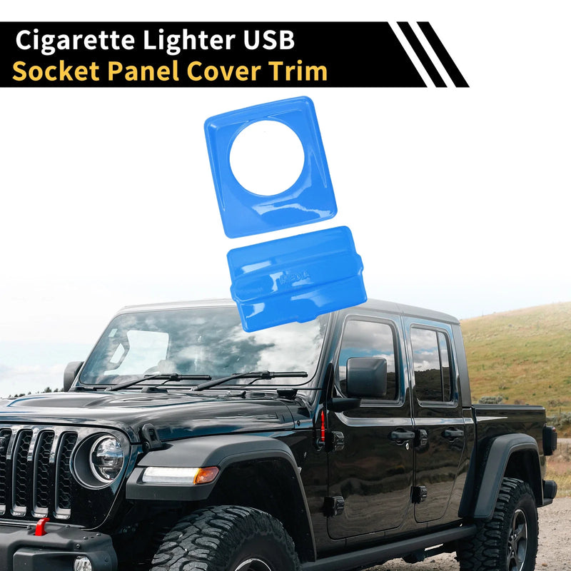 Jeep Wrangler JL Cigarette Lighter USB Socket Cover Trim (2018-2023)