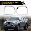 Toyota Tundra Pair Rearview Mirror Rain Eyebrow Trim (2022–2024)