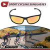 1 Pc Motorcycle Riding Goggles Red Lens Black Frame Tri-acetel Cellulose PC