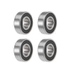 4x Deep Groove Ball Bearings Z2 15x35x11mm Double Sealed Carbon Steel