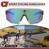 Goggles / Motorcycle Riding Goggles Green Lens Clear Gray Frame UV400